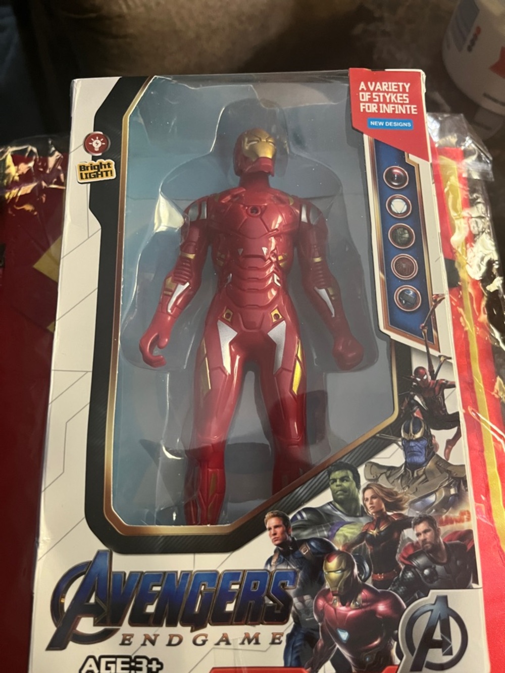 Avengers Endgame Iron Man Action Figure - Red & Gold